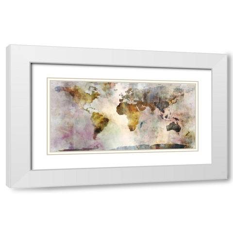 Earth Tones  White Modern Wood Framed Art Print with Double Matting by Roko, Ken