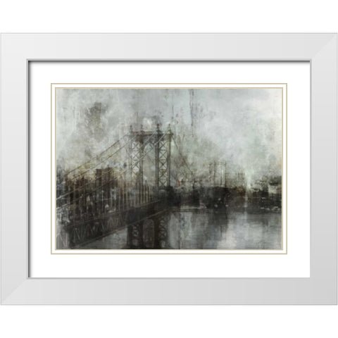 Industrial Mood White Modern Wood Framed Art Print with Double Matting by Roko, Ken