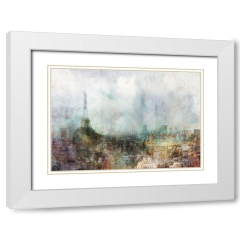 Our Paris White Modern Wood Framed Art Print with Double Matting by Roko, Ken