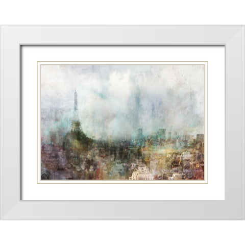 Our Paris White Modern Wood Framed Art Print with Double Matting by Roko, Ken