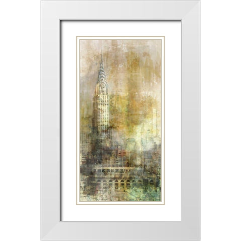 About The City White Modern Wood Framed Art Print with Double Matting by Roko, Ken