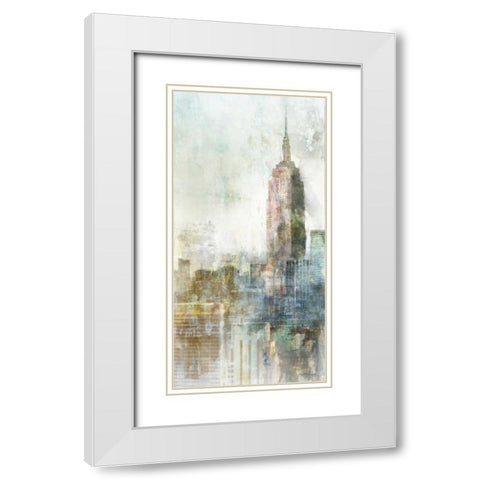 Heart Of The City White Modern Wood Framed Art Print with Double Matting by Roko, Ken