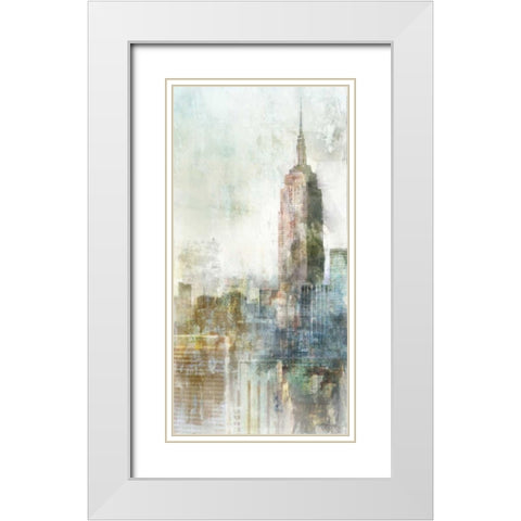 Heart Of The City White Modern Wood Framed Art Print with Double Matting by Roko, Ken