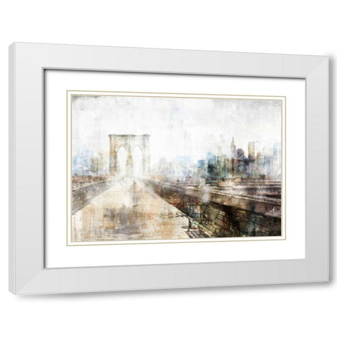 Brooklyn Impression White Modern Wood Framed Art Print with Double Matting by Roko, Ken