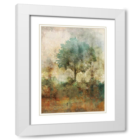 Shady Tree White Modern Wood Framed Art Print with Double Matting by Roko, Ken
