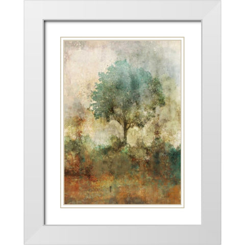 Shady Tree White Modern Wood Framed Art Print with Double Matting by Roko, Ken