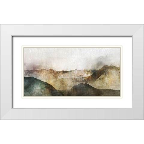 Western Range White Modern Wood Framed Art Print with Double Matting by Roko, Ken