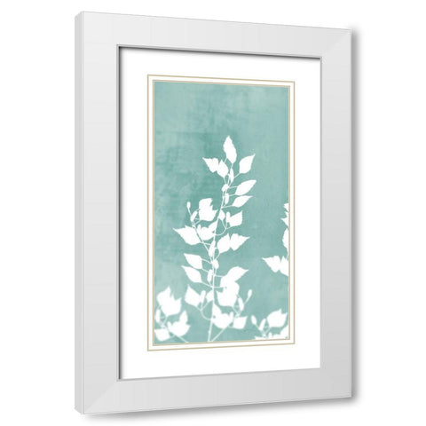 Sringtime Branch Panel 1 White Modern Wood Framed Art Print with Double Matting by Roko, Ken