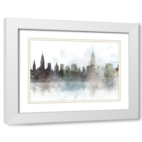 City Mood, NYC White Modern Wood Framed Art Print with Double Matting by Roko, Ken