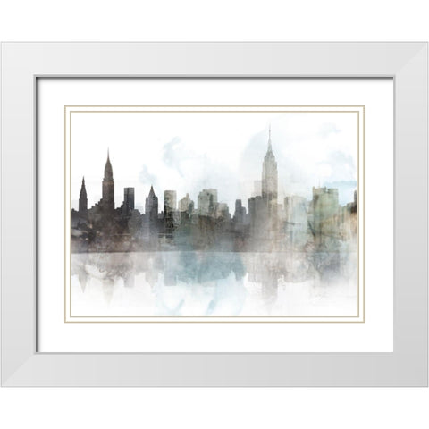 City Mood, NYC White Modern Wood Framed Art Print with Double Matting by Roko, Ken