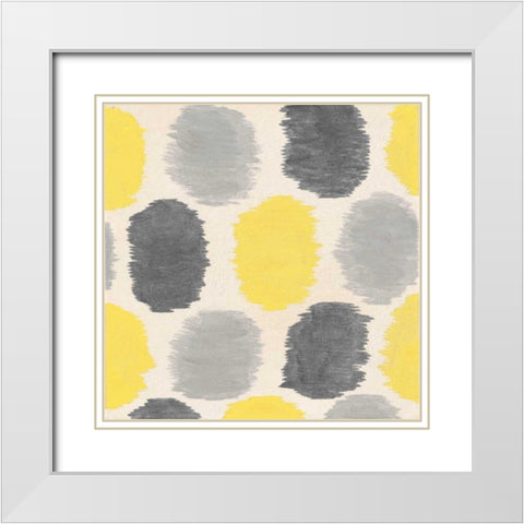 Exotic Textile 4 White Modern Wood Framed Art Print with Double Matting by Grijalva, Tom