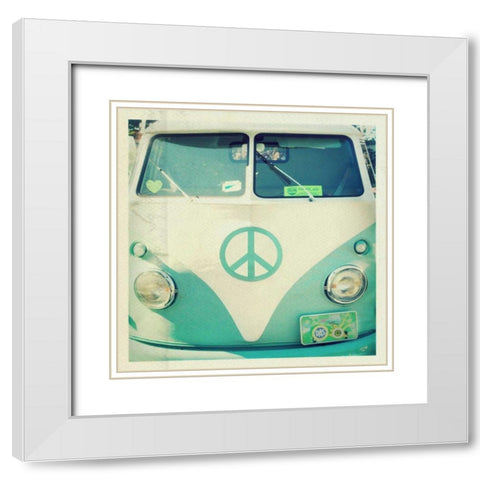 Sweet Ride White Modern Wood Framed Art Print with Double Matting by Dvorak, Vicki