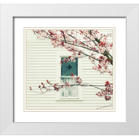 Storybook Window White Modern Wood Framed Art Print with Double Matting by Dvorak, Vicki