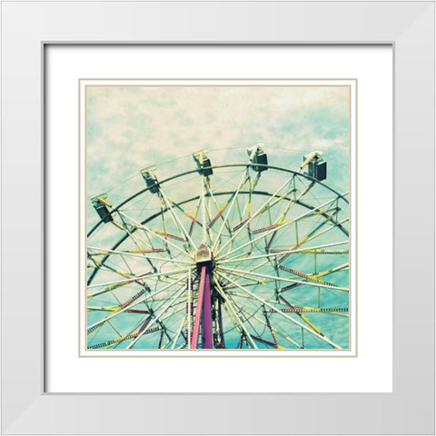 Sky High White Modern Wood Framed Art Print with Double Matting by Dvorak, Vicki