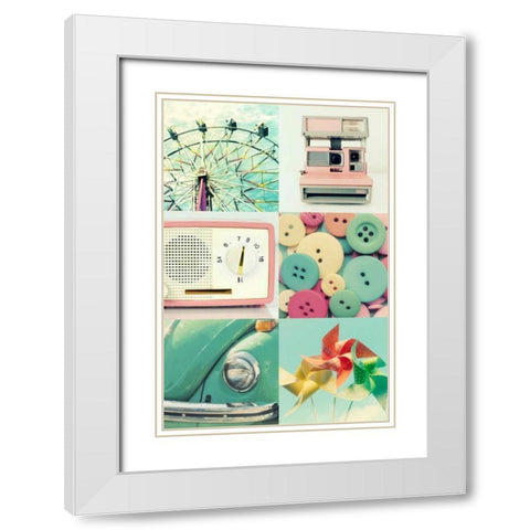 Sweet Memories White Modern Wood Framed Art Print with Double Matting by Dvorak, Vicki