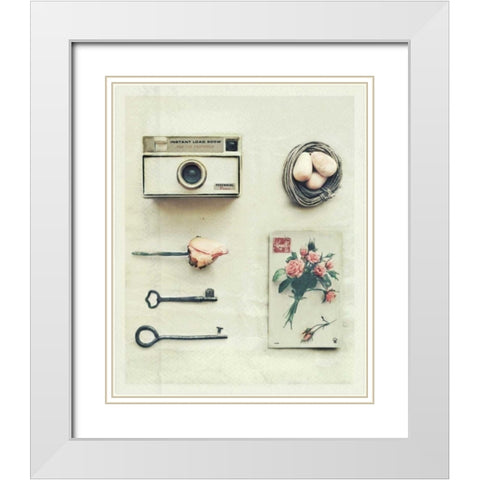 Yesterdays Gone White Modern Wood Framed Art Print with Double Matting by Dvorak, Vicki