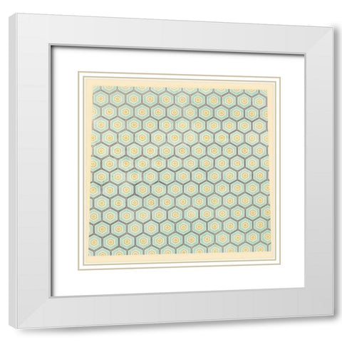 Dream Big Game Pieces Pattern White Modern Wood Framed Art Print with Double Matting by Dvorak, Vicki