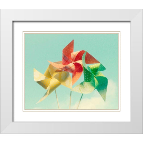 Citrus Bouquet White Modern Wood Framed Art Print with Double Matting by Dvorak, Vicki