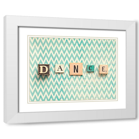 Dance White Modern Wood Framed Art Print with Double Matting by Dvorak, Vicki