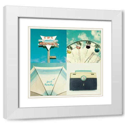 Fair Day White Modern Wood Framed Art Print with Double Matting by Dvorak, Vicki