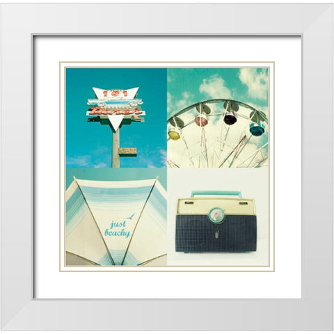 Fair Day White Modern Wood Framed Art Print with Double Matting by Dvorak, Vicki