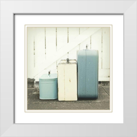 At the Gate White Modern Wood Framed Art Print with Double Matting by Dvorak, Vicki
