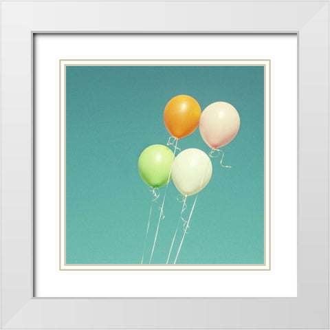 Celebration White Modern Wood Framed Art Print with Double Matting by Dvorak, Vicki