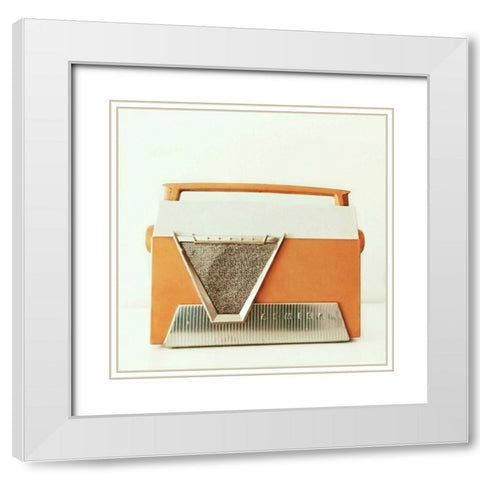 Rockin Orange White Modern Wood Framed Art Print with Double Matting by Dvorak, Vicki