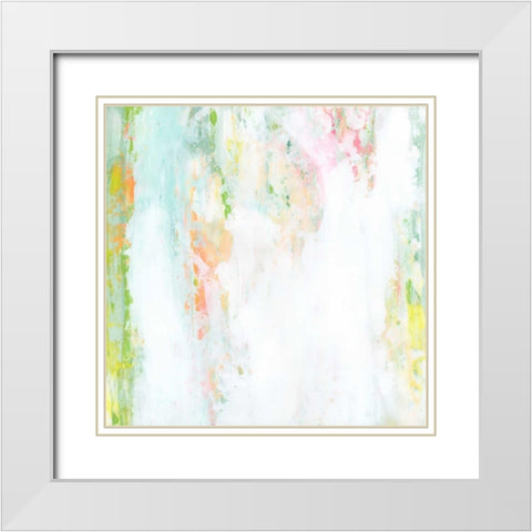 Garden Abstraction 2 White Modern Wood Framed Art Print with Double Matting by Buddenhaugen, Sophia