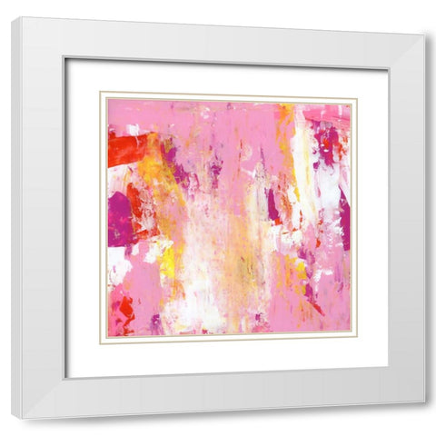 Garden Abstraction 3 White Modern Wood Framed Art Print with Double Matting by Buddenhaugen, Sophia