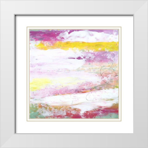 Garden Abstraction 4 White Modern Wood Framed Art Print with Double Matting by Buddenhaugen, Sophia