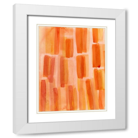 Garden Abstraction 12 White Modern Wood Framed Art Print with Double Matting by Buddenhaugen, Sophia