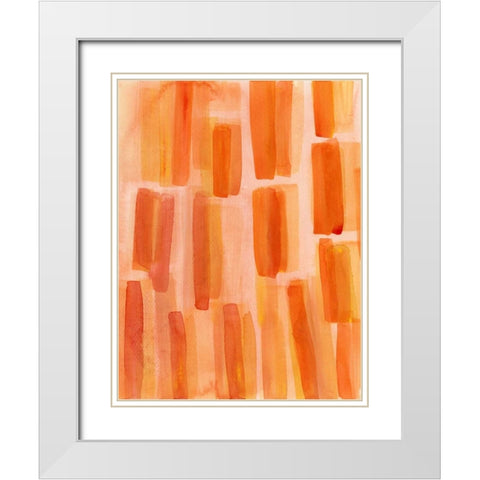 Garden Abstraction 12 White Modern Wood Framed Art Print with Double Matting by Buddenhaugen, Sophia