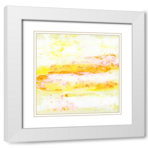 Garden Abstraction 13 White Modern Wood Framed Art Print with Double Matting by Buddenhaugen, Sophia