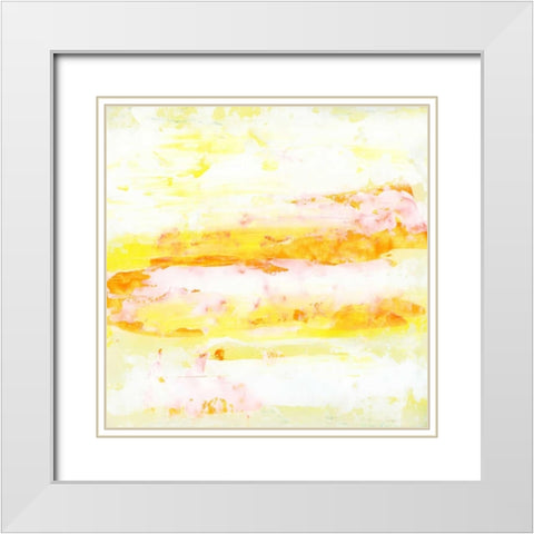 Garden Abstraction 13 White Modern Wood Framed Art Print with Double Matting by Buddenhaugen, Sophia