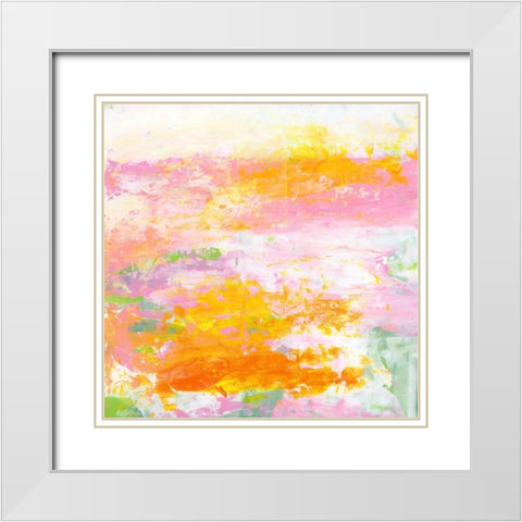 Garden Abstraction 14 White Modern Wood Framed Art Print with Double Matting by Buddenhaugen, Sophia