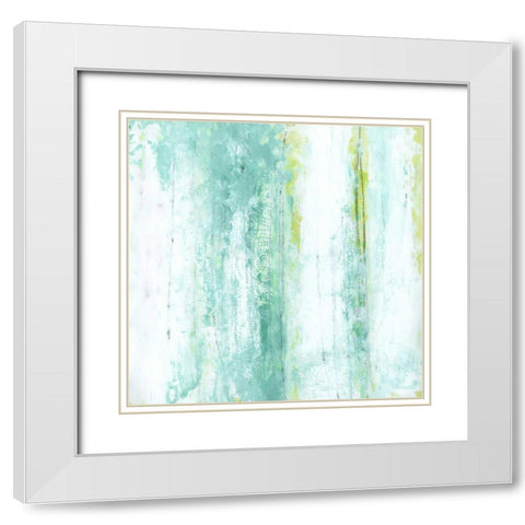 Garden Abstraction 16 White Modern Wood Framed Art Print with Double Matting by Buddenhaugen, Sophia