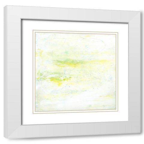 Garden Abstraction 17 White Modern Wood Framed Art Print with Double Matting by Buddenhaugen, Sophia