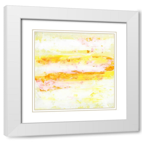 Garden Abstraction 18 White Modern Wood Framed Art Print with Double Matting by Buddenhaugen, Sophia