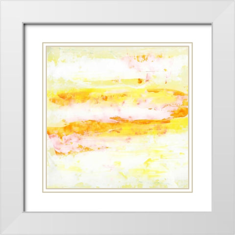 Garden Abstraction 18 White Modern Wood Framed Art Print with Double Matting by Buddenhaugen, Sophia