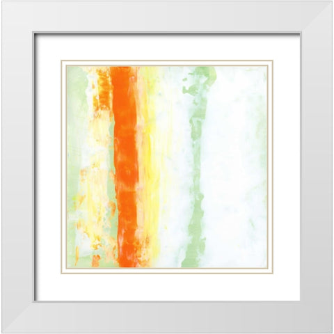 Garden Abstraction 19 White Modern Wood Framed Art Print with Double Matting by Buddenhaugen, Sophia
