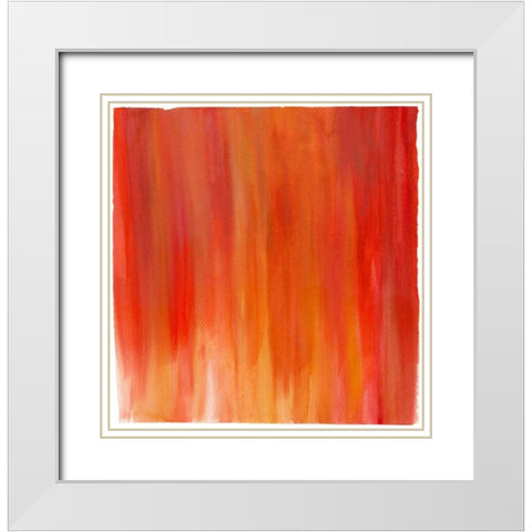 Garden Abstraction 20 White Modern Wood Framed Art Print with Double Matting by Buddenhaugen, Sophia