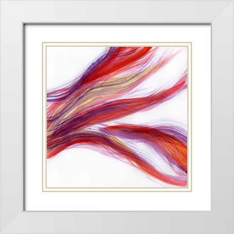 Garden Abstraction 22 White Modern Wood Framed Art Print with Double Matting by Buddenhaugen, Sophia
