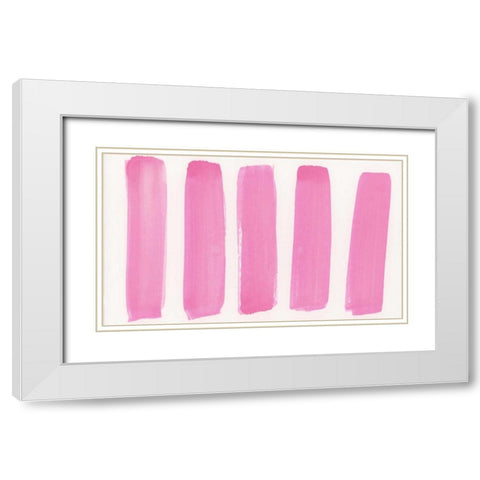 Garden Abstraction 25 White Modern Wood Framed Art Print with Double Matting by Buddenhaugen, Sophia