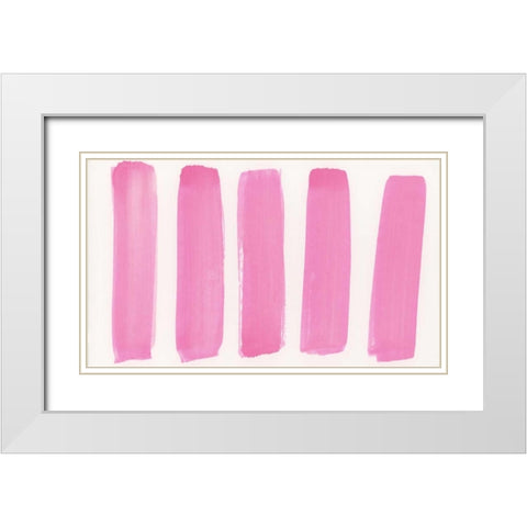 Garden Abstraction 25 White Modern Wood Framed Art Print with Double Matting by Buddenhaugen, Sophia