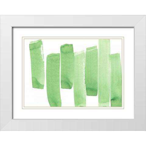Garden Abstraction 26 White Modern Wood Framed Art Print with Double Matting by Buddenhaugen, Sophia
