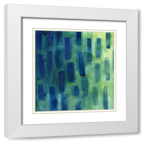Garden Abstraction 28 White Modern Wood Framed Art Print with Double Matting by Buddenhaugen, Sophia