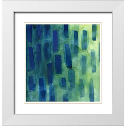 Garden Abstraction 28 White Modern Wood Framed Art Print with Double Matting by Buddenhaugen, Sophia