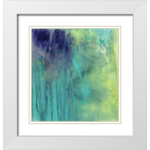 Garden Abstraction 29 White Modern Wood Framed Art Print with Double Matting by Buddenhaugen, Sophia