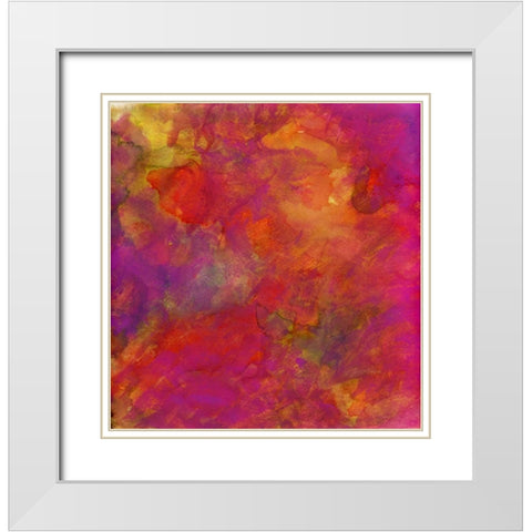 Garden Abstraction 30 White Modern Wood Framed Art Print with Double Matting by Buddenhaugen, Sophia